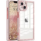 ROSEHUI Clear Glitter Phone Case for iPhone