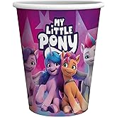 Party Factory `My Little Pony' 8.4 oz, 8-pack, paper cups for children's birthday parties or theme parties