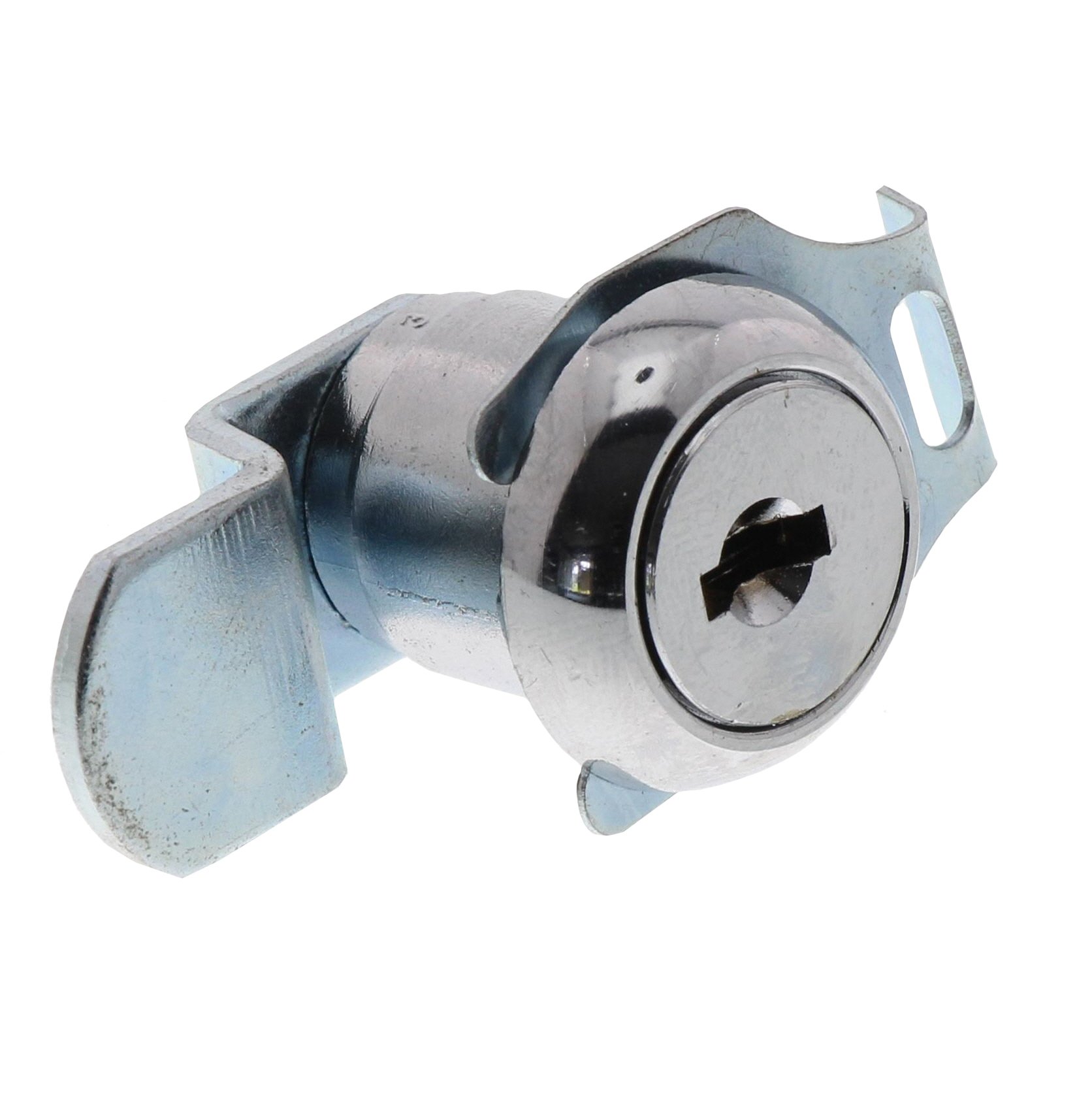 Burg W鋍hter ZBK 74 SB Cylinder for Letterboxes, Lever Lock, for Material Thickness from 1 to 2 mm, Chrome-Plated