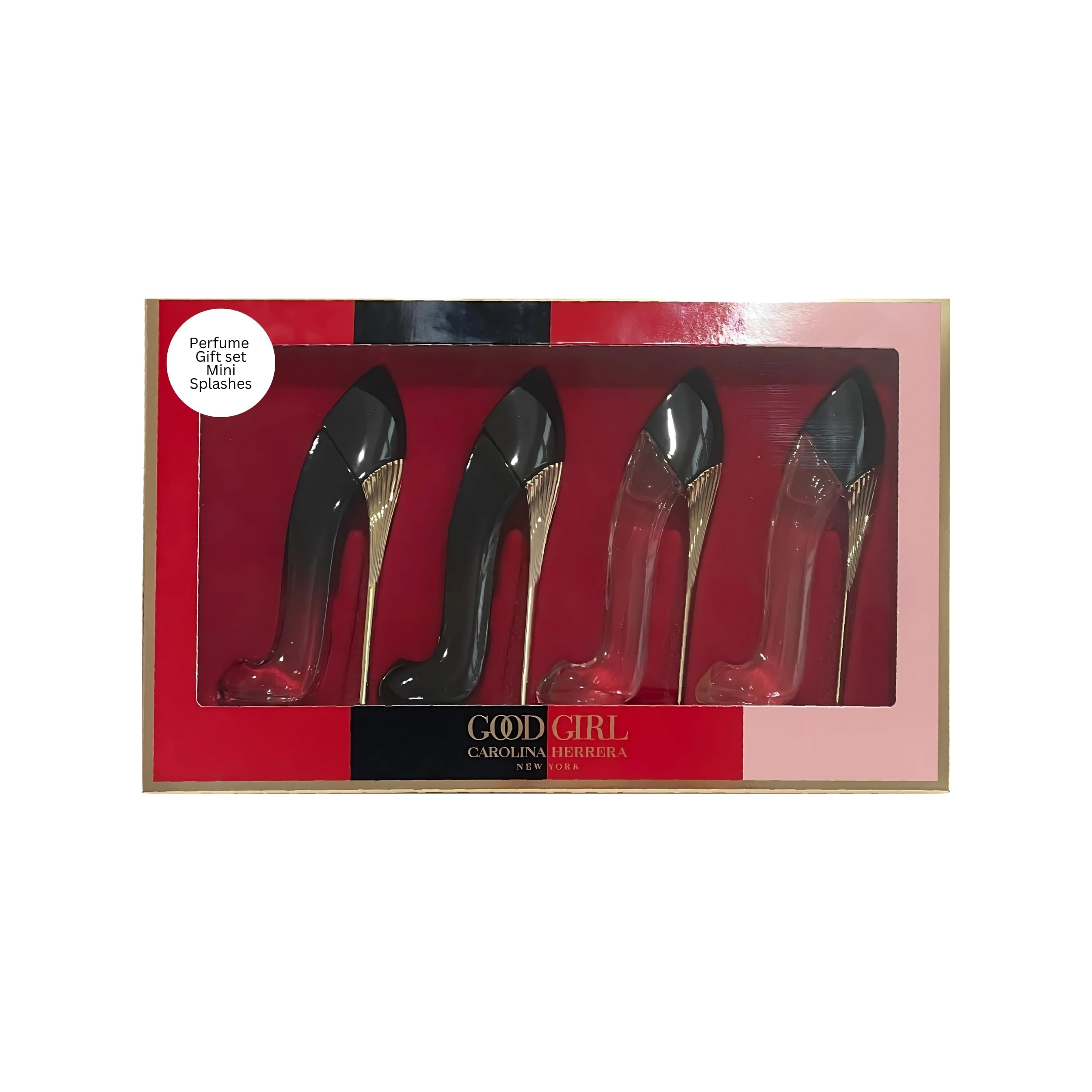 Carolina Herrera Good Girl Perfume for Women Mini Gift Set Splashes EDP 0.24 Ounce