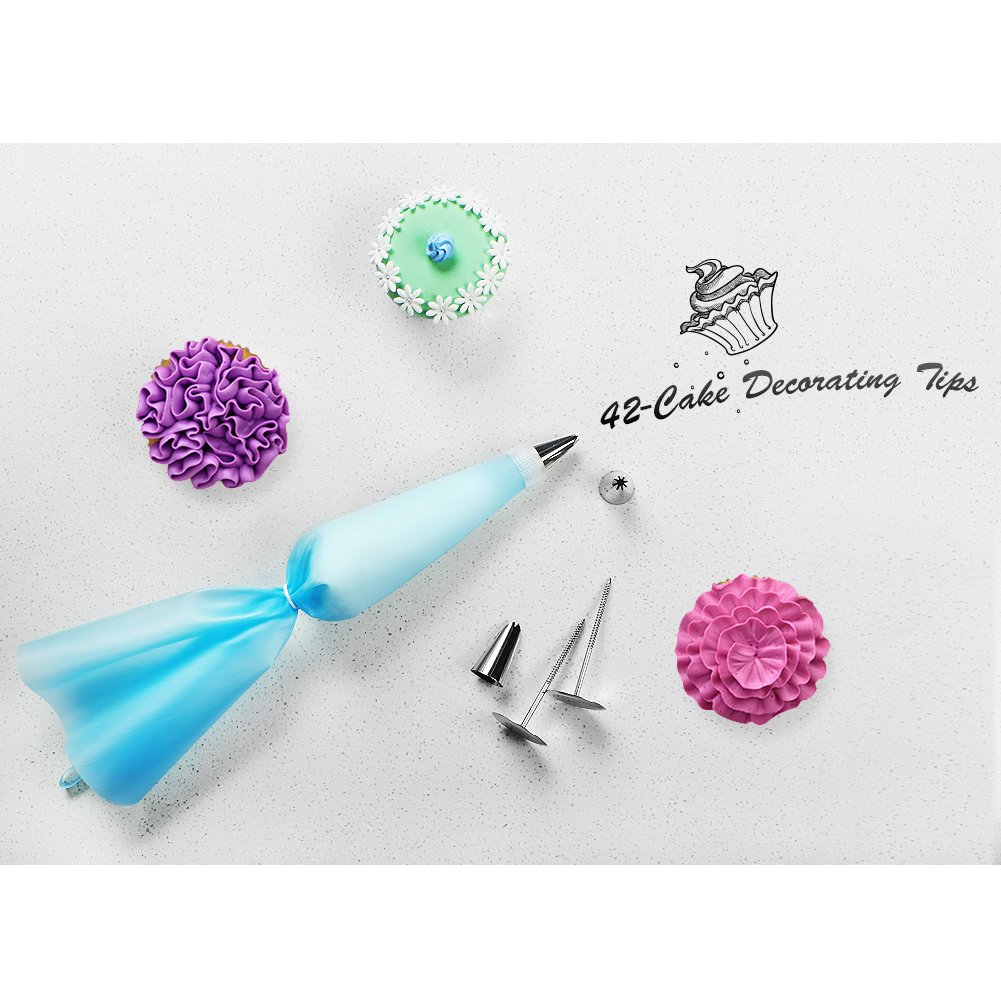 Kootek 42 Pieces Cake Decorating Supplies Kit with 36 Icing Tips, 2