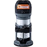 FoxAlien 1HP 710W 65mm Diameter Compact Trim Router for CNC Woodworking,6 Variable Speeds Max 30000 R/MIN Wood Trimmer with 1