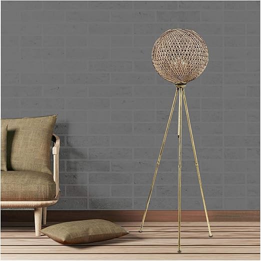 jute floor lamp