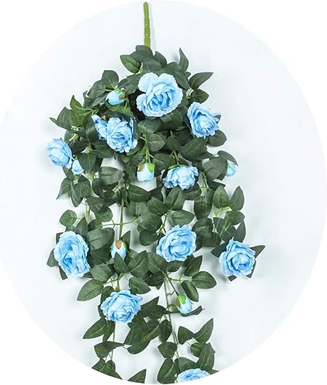 Amazon Co Jp 新しい外国の牡丹壁掛け人工花結婚式の家の高品位ソフト偽の花装飾壁掛け花 新しい海牡丹壁掛けブルー ホーム キッチン