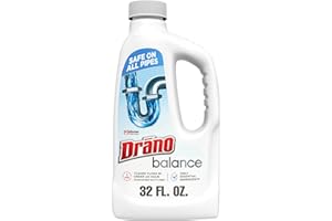 Drano Balance Drain Clog Remover and Cleaner, Non-Corrosive Formula, Safe on All Pipes and Septic Tanks, Formulated Using Only Essential Ingredients, 32 Fl Oz