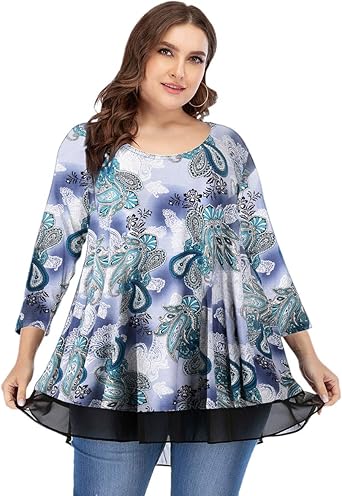 womens chiffon tunic tops