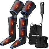 QUINEAR Leg Massager for Circulation and Pain Relief, Full Leg Compression Massager with Heat 2 Extender 3Heat 3Mode 3Intensity Sequential Compression Boots for Cramps Edema Swelling,FSA-HSA Eligible