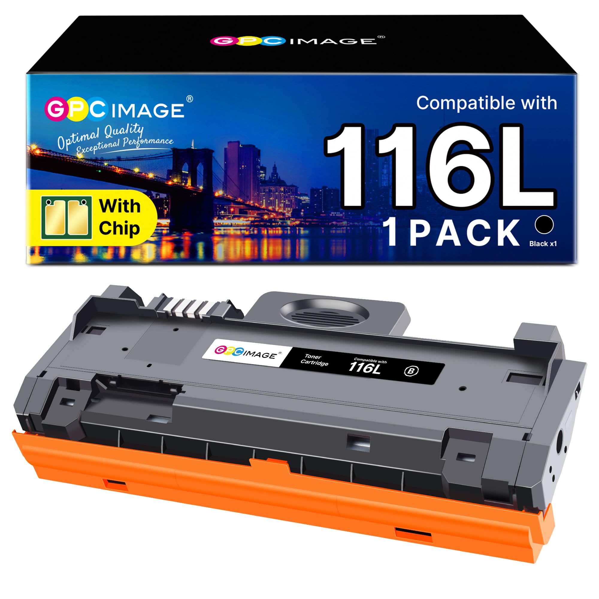 GPC Image MLT D116L MLT-D116L D116S Toner Cartridge Compatible for Samsung MLT D116L MLT-D116L D116S for Samsung Xpress SL-M2835DW M2825ND M2825DW M2885FW M2675 M2675FN M2875FD M2625 (Black, 1-Pack)