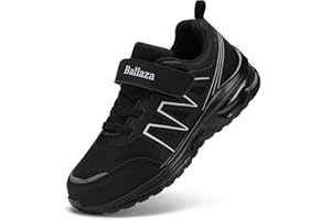Ballaza Unisex Kid Air Cushioned Non-Slip Sneakers | Comfortable Lightweight Athletic Shoes | No Lace Fitness Running Tennis