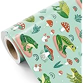 WRAPAHOLIC Frog Wrapping Paper Roll - Mini Roll - 17 Inch x 16.5 Feet - Cute Frog Life Animal Wrapping Paper Perfect for Kids Boy Girl Birthday, Baby Shower