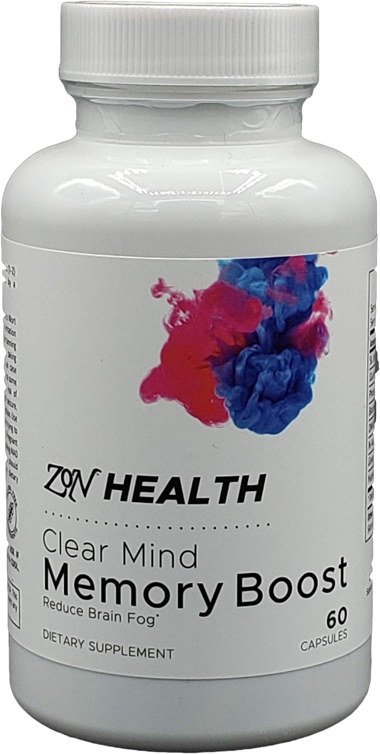 Clear Mind Memory Booster Reduce Brain Fog Increase Focus Smart Factor Neuro Cell Food Optimizer Mental Cognitive Concentration Support Pills 60 Tablets by Zon Health