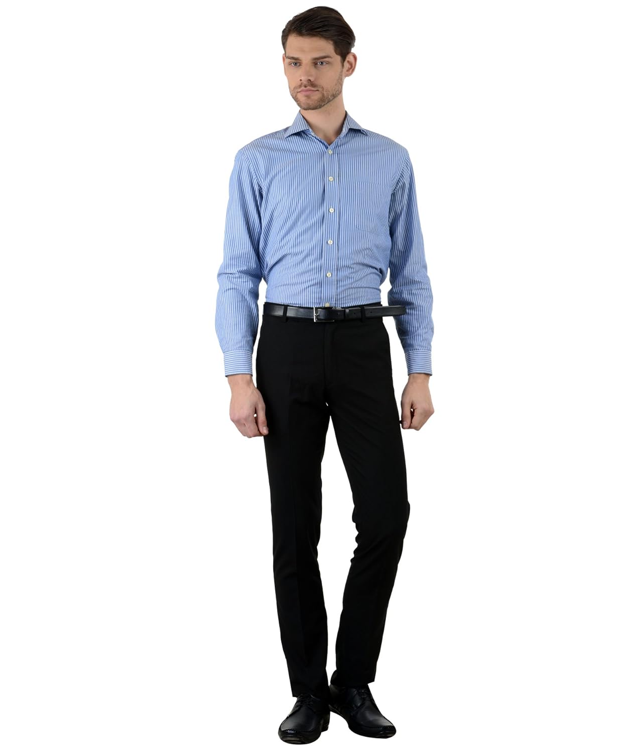 american-elm poly cotton slim fit formal trouser for men