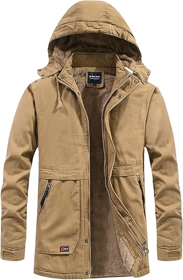 Amazon Zhpuat メンズ ダウンコート アウターコート モッズコート ダウンジャケット アウトドア 裏起毛 中綿 厚手 防寒 防風 暖かい ウィンター 冬 コート ジャケット 通販