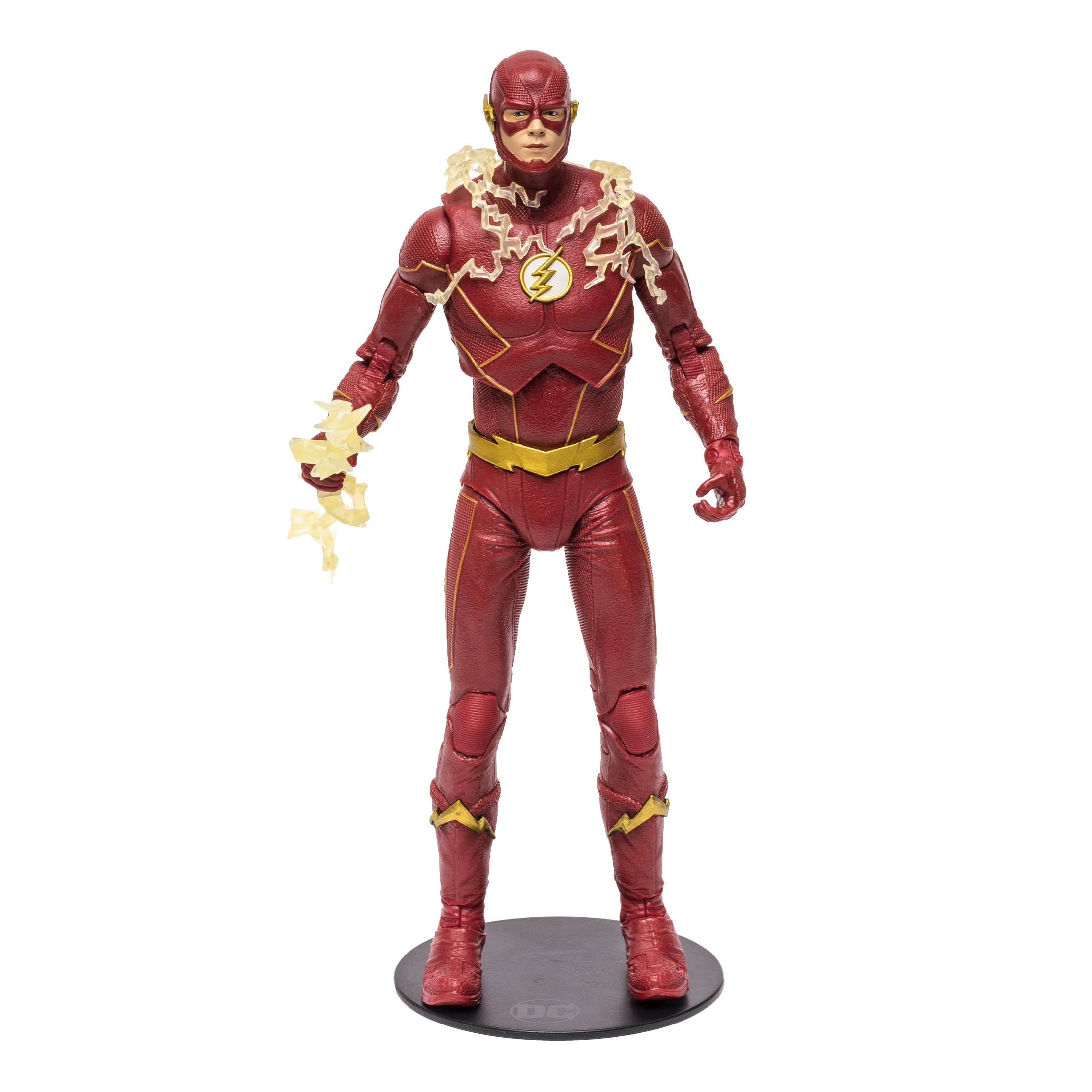McFarlane Toys, DC 7-inch Platinum Edition Flash TV Show Action Figure with 22 Moving Parts, Collectible DC Multiverse Figure with Stand Base and Unique Collectible Character Card – Ages 12+