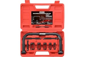 ATPEAM 12PC Valve Spring Compressor Tool Kit Auto Compression C-Clamp Tool Set for Car Motorcycle ATV | Small Engine Repairs 