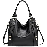 myfriday Soft Faux Leather Tote Bag for Women Large Ladies Hobo Bags Slouchy Shoulder Purse and Handbag with Adjustable Strap