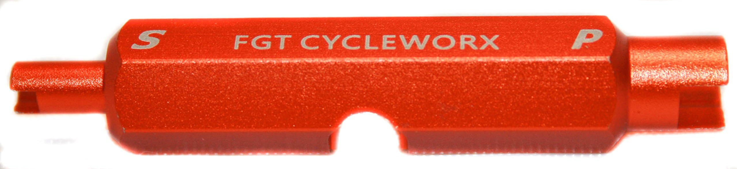 Valve Core Removal Tool for Presta & Schrader Tubeless Cycling Tires 5mm Wrench Flats