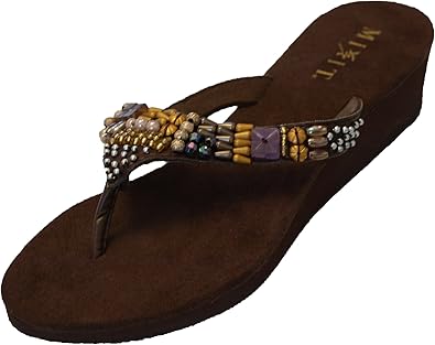 mixit wedge flip flops