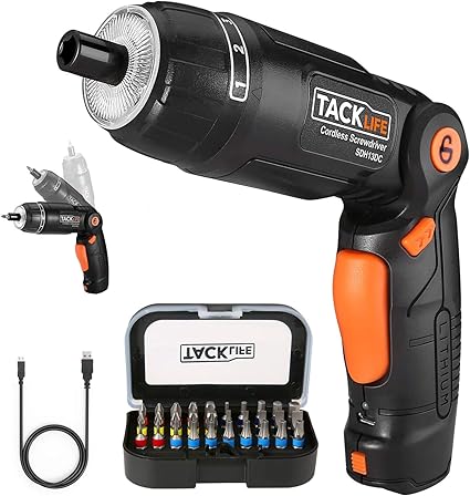 Visseuse Perceuse Tacklife Sdh13dc Tournevis Electrique Couple De Sortie 4 Nm Max Perceuse Sans Fil Tete Amovible Lumiere Led 6 Vitesses Rotatif Ajustable Amazon Fr Bricolage