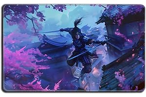 Digital Sorcery Studio Yuriko Ninja Warrior Playmat – 24x14 Custom MTG Commander Play Mat for Magic: The Gathering – Non-Slip Stitched Edge Card Game Mat for Deck Builders & MTG Fans