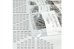 THZHIZHAO 200PCS Compression Springs Assortment Kit 40 Different Sizes Mini Spring Stainless Steel Mechanical Small Springs for DIY Repair Project