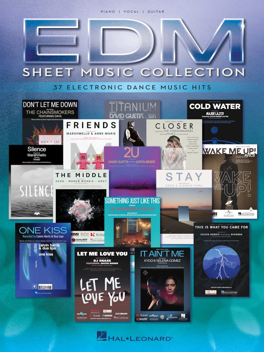 EDM Sheet Music Collection. Piano, Vocal And Guitar.: 37 Electronic Dance Music Hits