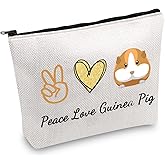 JXGZSO Guinea Pigs Makeup Bag Cavy Cosmetic Bag wheek Hamster Zipper Pouch Bag Gift Guinea Pig Animal Lover Gift (Guinea Pig)