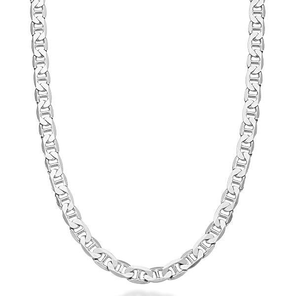 Catenina In Argento Sterling 925 Massiccio, Taglio Diamantato, Stile Serpente, Lunghezza 45 Cm, In Scatola Regalo Con Panno