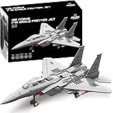 Apostrophe Games Fighter Jet Building Block Set – 227-Pcs F-15 Eagle Fighter Toys Set – Plane for Kids Older Than 10 and Adults – Compatible with All Building Bricks