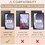 KATUMO Silicone Case for Samsung Galaxy Tab A9 8.7 inch SM-X110 Cover w/ Strap view 2