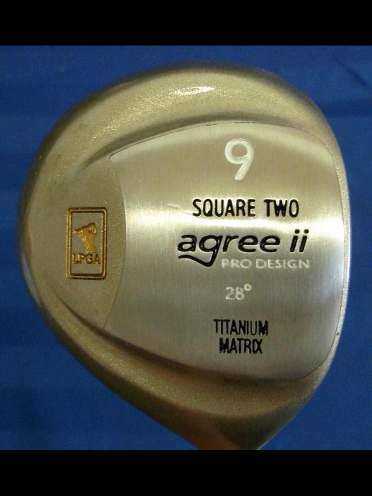 LPGA Square Two Women's Agree II 9 Fairway Wood 28 Degree RH Golf Club