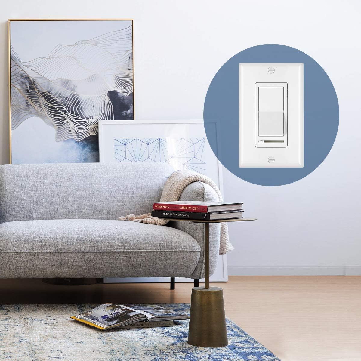 (5 Pack) CML Dimmer Light Switch for LED Lights, Single Pole or 3 Way, 120V, 3-Year Warranty, UL Listed: Industrial & Scientific