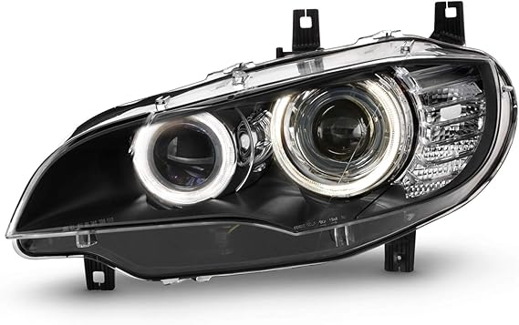 Amazon Com Fits 08 14 Bmw X6 E71 Hid Xenon Afs Projector Black Headlight Driver Left Side Headlamp Lh Automotive