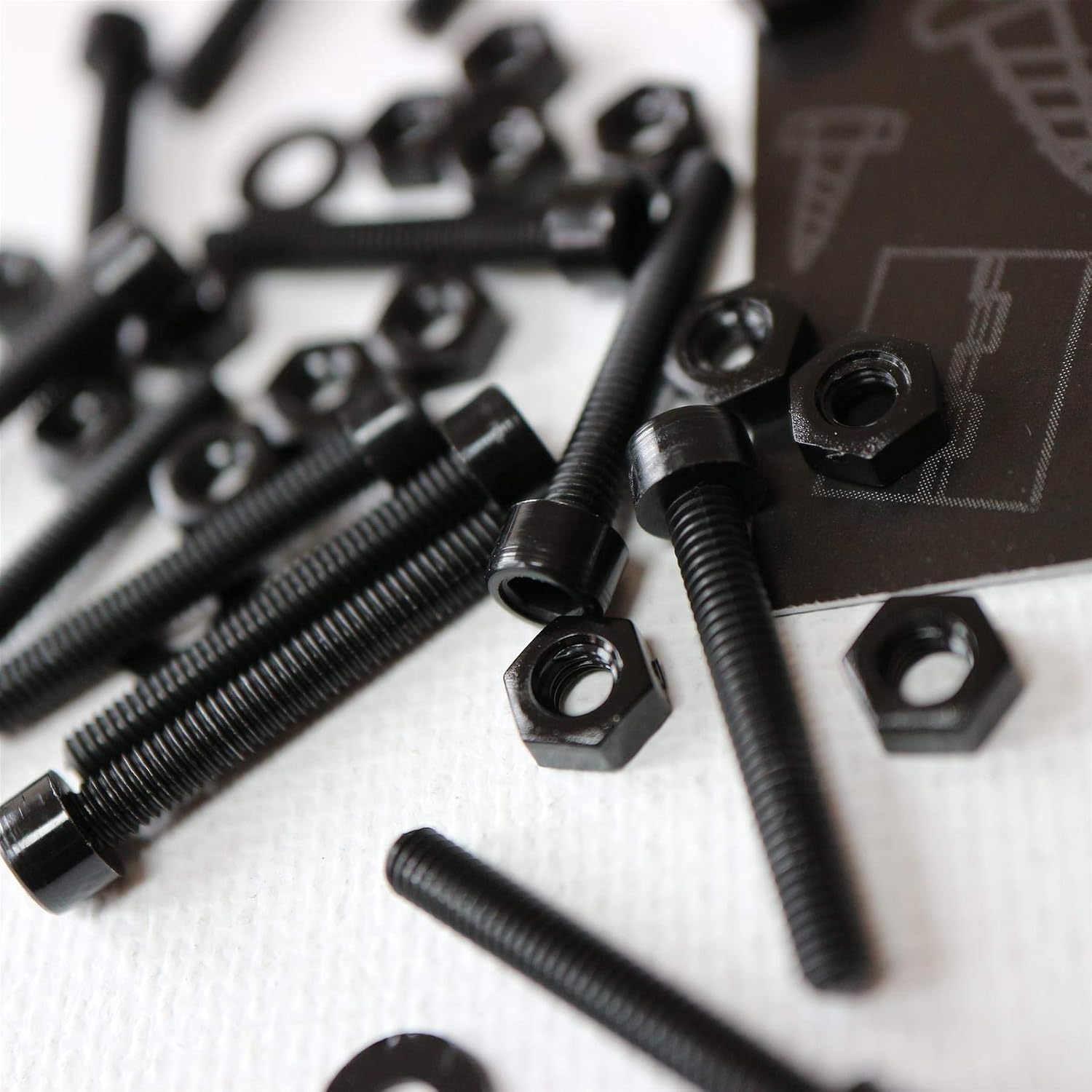 50 x Black Nylon Socket Head, Plastic Machine Screws, M3 x 20mm, Plastic Bolts, Nuts & Washers - Image 4