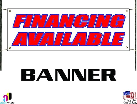 Amazon Com Financing Available Vinyl Banner Business Sign Easy