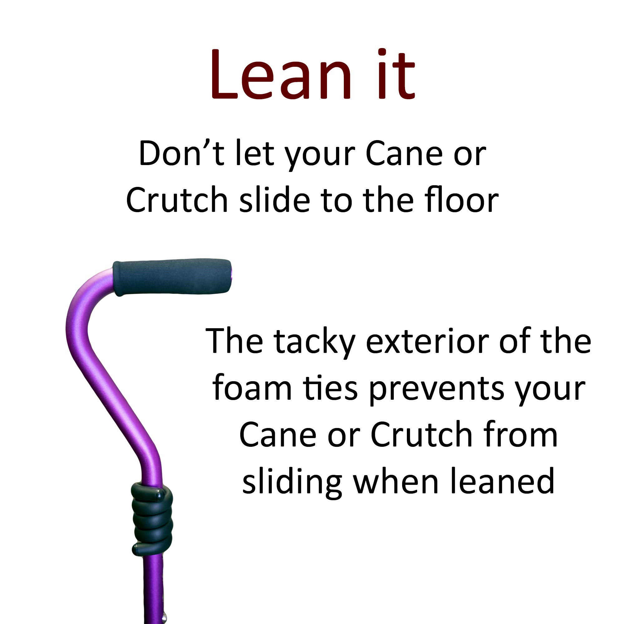 Crutcheze Cane Holder 3 Pack - Holds Canes Within Reach - Walking Stick Holder - Crutches & Cane Accessories for Mobility Scooter - Walker Accessory