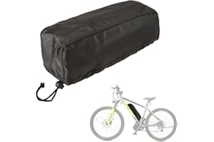 SEJGGKQ Ebike Battery Cover Waterproof,Outdoor E-bike Dirtproof Protective,Bag Elastic Bicycle Case Bikes Battery Storage Accessories Protection Covers,for Rain Hailong,Dolphin,Tiger Shark,Jumbo Shark(Black)