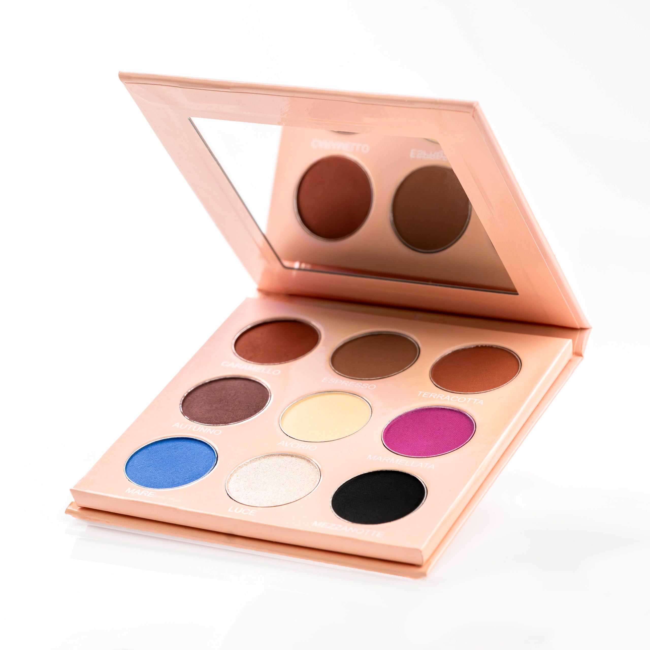 Brin-Up, Yes I Shine! Eyeshadow Palette, 9 Colours, Vegan and Cruelty Free, Made in Italy, Inner Mirror, Magnetic Closure