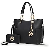 MKF Collection Tote Bag for Women, Handbag Set with Wallet-Top-Handle Bag Vegan Leather Purse by Mia K