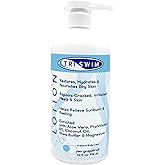 TRISWIM Swim Lotion 32oz | Neutralizes Chlorine, Bromine & Saltwater Odors | Moisturizes & Helps Improve the Look of Dry Skin | Aloe Vera, Shea Butter & Coconut Oil | Zen Grapefruit Scent