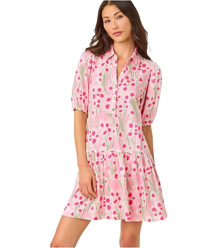 Lilly Pulitzer Kay Short Sleeve Eyelet Dress Resort White Oversized Pinwheel Eyelet 6 at Amazon Women's Clothing store