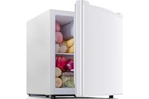 Tehanld 1.7 Cu.Ft Small Fridge for Bedroom Office, Small Refrigerator with Freezer, Auto Defrost, Low Noise, Energy Saving, Compact Refrigerator for Bedroom, Office, Dorm, White