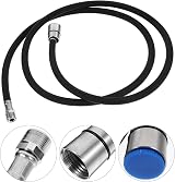 DOITOOL 1PCS Pull Down Faucet Replacement Hose 150cm Stainless Steel Black view 5