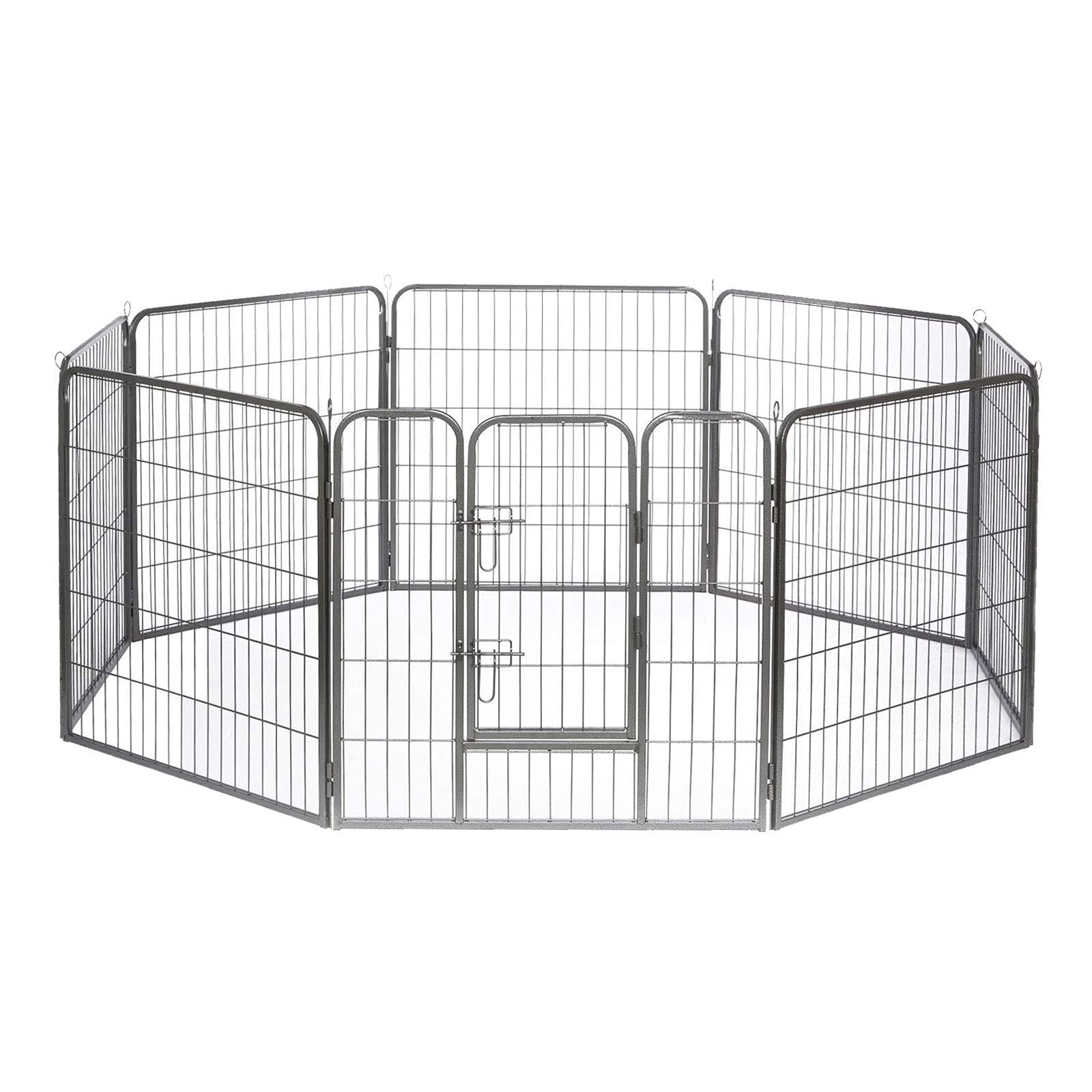 lionto by dibea Outdoor Enclosure Puppies Grid Free Run Small Animals (M) 80 x 80 cm