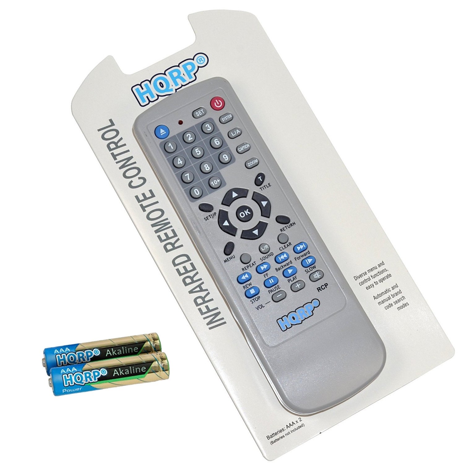 Amazon.com: HQRP Remote Control for Toshiba SD-100XS SD-1020 SD-1200U  SD-1600U SD-1700U SD-1800U DVD Player Blu-ray Disc + HQRP Coaster: Home  Audio & ...