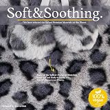 Qomfor 1.8L Hot Water Bottle with Cover Leopard Violet Grey UK view 2