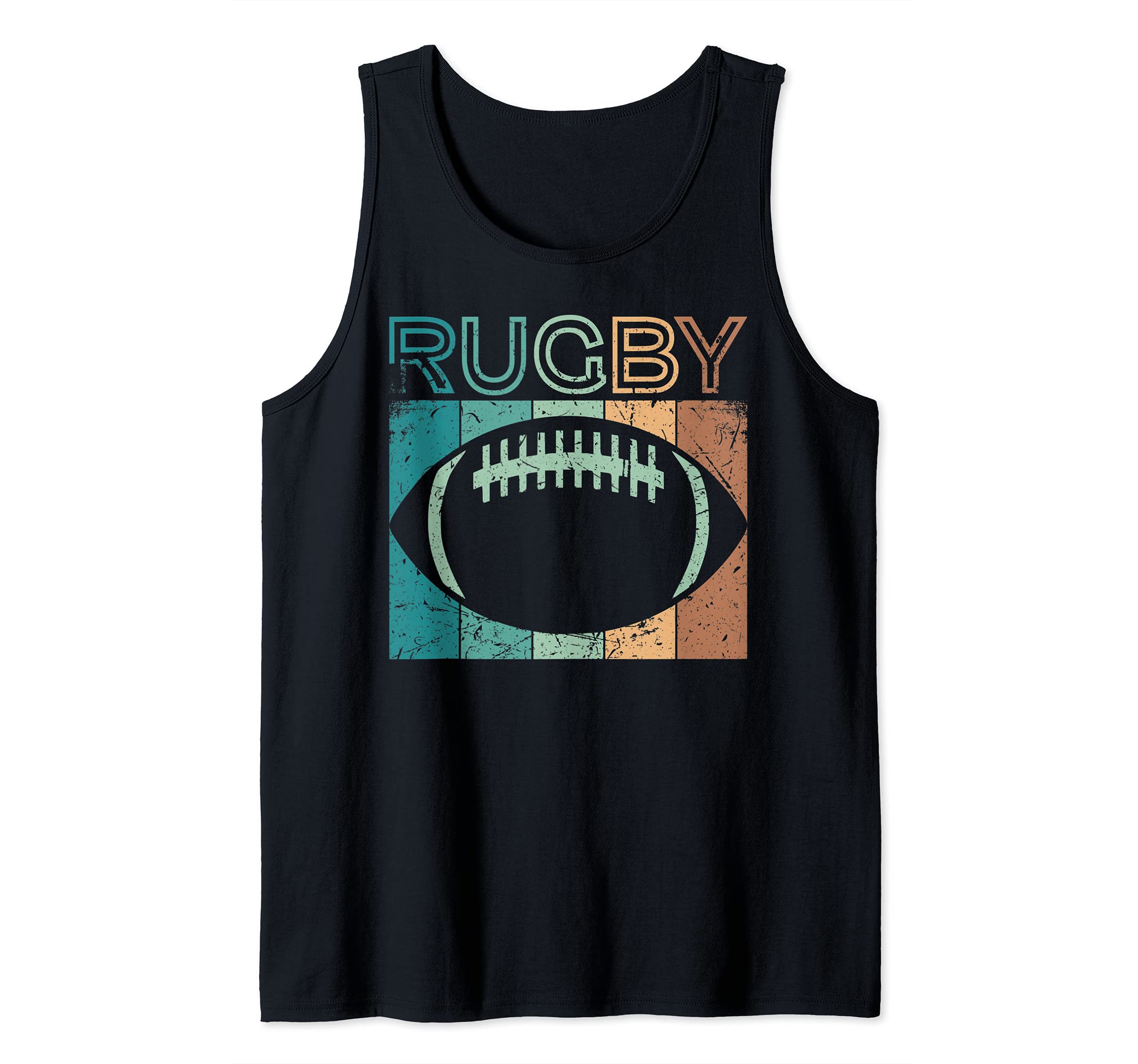 Rugby Player Rugby Lover Rugby Vintage 1970's Style Gift Tank Top
