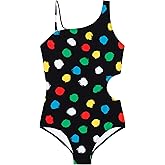 Kanu Surf Girls Cori Beach Sport One Shoulder Side Cut UPF 50 1pc Swimsuit