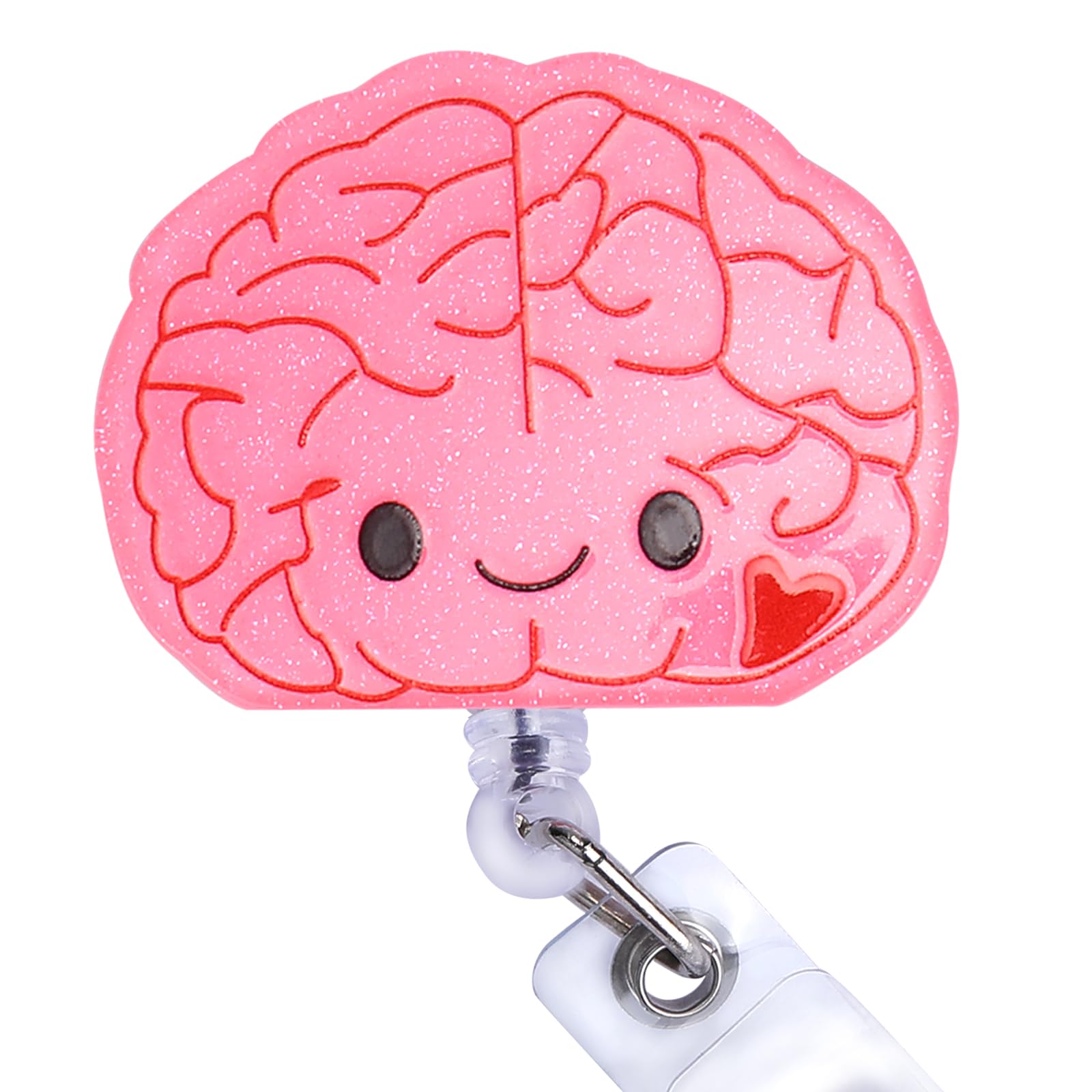 BEEFLYING Stomach Badge Reel Retractable Cute Nurse ID Card Badge Holder with Swivel Alligator Clip for Office School Hospital Teacher Nursing Name Tag Card