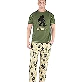 LazyOne Pajama Sets For Men, Short Sleeve Cotton Pajama Shirt and Pants with Funny Animal Prints, Comfy Pajamas For Men